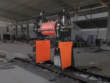 Erbessd balancing machine installed in an industrial workshop.
