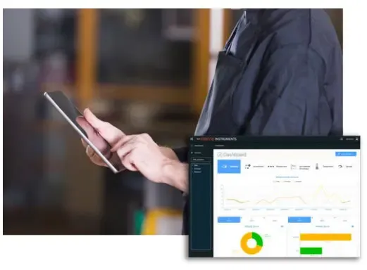 EI-Analytic™ web dashboard with the machine list and their health indicators